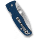 Spyderco Bodacious Folding Knife, 3.63 in, CPM SPY27, Drop Point, Satin Finish, Silver, G10, Blue Handle, C263GPCBL