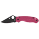 Spyderco Para 3 Lightweight Folding Knife, 2.93in, CTS BD1N, DLC Plain Leaf Blade, FRN Pink/Black Handle, C223PNBK