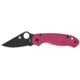 Spyderco Para 3 Lightweight Folding Knife, 2.93in, CTS BD1N, DLC Plain Leaf Blade, FRN Pink/Black Handle, C223PNBK