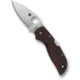 Spyderco Chaparral Folding Knife, 2.8in, CTS XHP, Leaf Blade, Satin Finish, Red Fatcarbon Carbon Fiber, Red Handle, C152CFRDP