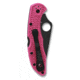 Spyderco Delica 4 Flat Ground Pink, CPM S30V Steel, Black Blade PlainEdge, Pink, C11FPPNS30VBK