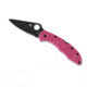 Spyderco Delica 4 Flat Ground Pink, CPM S30V Steel, Black Blade PlainEdge, Pink, C11FPPNS30VBK