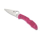 Spyderco Delica 4 Flat Ground Pink, CPM S30V Steel, PlainEdge, Pink, C11FPPNS30V