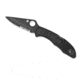 Spyderco Delica4 Lightweight Black FRN Handle, Black Blade PS Blade Fold Knife C11PSBBK