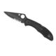 Spyderco Delica 4 Lightweight Folding Knife Black FRN Handle, Black Blade PS Blade C11PSBBK