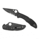 Spyderco Delica4 Lightweight Black FRN Handle, Black Blade PS Blade Fold Knife C11PSBBK