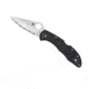 Spyderco Delica4 Lightweight Black FRN Handle, Serrated Blade Fold Knife C11SBK