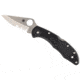 Spyderco Delica4 Lightweight FRN Handle, Partially Serrated Blade Folding Knife, Black, C11PSBK