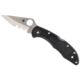 Spyderco Delica4 Lightweight FRN Handle, Partially Serrated Blade Folding Knife, Black, C11PSBK