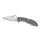 Spyderco Delica4 Lightweight Gray FRN Handle, Flat Ground FE Blade Fold Knife C11FPGY