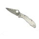 Spyderco Delica4, Titanium Handle, Damascus Plain C11TIPD