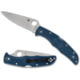 Spyderco Endura 4 Folding Knife, 3.8in, CPM SPY27, Satin, Modified Clip, FRN Blue Handle, C10PCBL