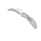 Spyderco Harpy Folding Knife, 2.75in, VG-10, Serrated Hawkbill Blade, Stainless Steel Handle, C08S