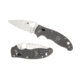 Spyderco Manix 2 Folding Knife, 3.37in, Maxamet, Drop Point, Gray Handle, C101PGY2