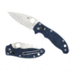 Spyderco Manix 2 Lightweight Folding Knife, 3.39in, Plain Edge, CPM S110V, Drop Point Blade, FRCP, Dark Blue Handle C101PDBL2
