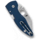 Spyderco Microjimbo Folding Knife, 2.45in, CPM SPY27, Wharncliffe Blade, G-10 Blue Handle, C264GPCBL