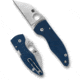 Spyderco Microjimbo Folding Knife, 2.45in, CPM SPY27, Wharncliffe Blade, G-10 Blue Handle, C264GPCBL