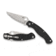 Spyderco Military 2 Folding Knife by Sal Glesser, 4in, CPM S30V Steel, Serrated Clip Point Blade, Black G-10 Handle, C36GS2