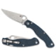 Spyderco Military 2 Folding Knife, 4in, CPM SPY27, Clip Point Blade, Blue G10 Handle, C36GPCBL2