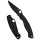 Spyderco Military 2 Folding Knife by Sal Glesser, 4in, CPM MagnaCut, Modified Clip, DLC, G-10, Black Handle, 716104018840