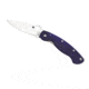 Spyderco Military Folding Knife, Blue/Purple, C36GPDBL