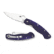 Spyderco Military Folding Knife, Blue/Purple, C36GPDBL