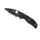 Spyderco Native 5 Lightweight Folding Knife, 3.11in, CPM S30V, Drop Point, Black Blade, Serrated, FRN Black Handle, C41SBBK5