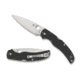 Spyderco Native Chief Plain Edge Folding Knife, 4.08in, G-10, 4-position, Black, C244GP