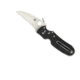 Spyderco P'Kal PlainEdge Folding Knife, 2.95in, CPM S30V Steel, Clip Point Blade, G-10, Black Handle, C103GP