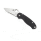 Spyderco Para 3 Folding Knife, Combo Blade, Satin Finish, Black Handle, C223GPS