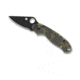 Spyderco Para 3 Folding Knife, Plain Edge, Digital Camo Handle, Black Blade, C223GPCMOBK