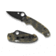 Spyderco Para 3 Folding Knife, Plain Edge, Digital Camo Handle, Black Blade, C223GPCMOBK