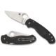 Spyderco Para 3 Lightweight Folding Knife, 2.93in, CTS BD1N, Plain Leaf Blade, FRN Black Handle, C223PBK