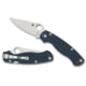 Spyderco Para Military 2 Folding Knife, 3.45in, CPM SPY27, Clip Point Blade, G10, Cobalt Blue Handle, SPY-C81GPCBL2