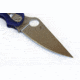 Spyderco Para Military 2 Folding Pocket Knife, G-10, Dark Blue, S110v, Plain Edge, C81GPDBL2