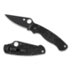 Spyderco Para Military 2 Folding Knife, 3.45in, CPM MagnaCut Stainless Steel, Drop Point, G-10, Black Handle, C81GMCBKP2
