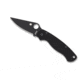 Spyderco ParaMilitary 2 Folding Knife, 3.45 in, CPM S45VN, Black, G-10 Handle, PlainEdge Black Blade, C81GPBK2