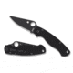 Spyderco ParaMilitary 2 Folding Knife, 3.45 in, CPM S45VN, Black, G-10 Handle, PlainEdge Black Blade, C81GPBK2