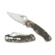 Spyderco ParaMilitary 2 Folding Knife, 3.45 in, CPM S45VN, Camo, G-10 Handle, PlainEdge Blade, C81GPCMO2