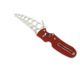 Spyderco P'Kal Trainer Folding Knife, 2.95 in, 440C, Wharncliffe, G-10, Red Handle, FE C103TR