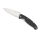 Spyderco Resilience Folding Knife, 4.25in, 8Cr13MoV, Silver Fine Edge Drop Point Blade, G-10 Steel, Black Handle C142GP