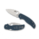 Spyderco Sage 5 Folding Knife, 3 in, CPM SPY27, Spear Point Blade, Plainedge, FRN Cobalt Blue Handle, C123PCBL