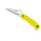 Spyderco Saver Salt Yellow FRN Handle, H-1 Serrated Blade Fold Knife C118SYL