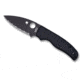 Spyderco Shaman G-10 SpyderEdge Folding Knife, Black/Black Blade, C229GSBK