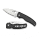 Spyderco Shaman G-10 SpyderEdge Folding Knife, Black, C229GS
