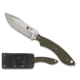 Spyderco Stok Fixed Blade Knife, 2.95in, 8Cr13MoV Steel, Bowie Blade, G10 Black Handle, FB49GPOD