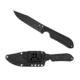 Spyderco Street Bowie, Black FRN Handle, Black Blade, Plain FB04PBB