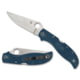 Spyderco Stretch 2 Xl Folding Knife, 3.99in, K390, Clip Point Blade, FRN Blue Handle, Silver, C258FPK390