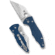 Spyderco Yojimbo 2 G-10 CPM SPY27 3.2in Folding Knife, CPM SPY 27 Blade Steel, Plain Edge, Satin Finish, Silver, Blue G-10 Handle, C85GPCBL2