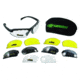 SSP Eyewear Top Focal Shooting Glasses Premier Kit, 1.00, Matte Black Frame, Amber, Clear, and Smoked Lenses, TF100 PREMIER KIT
